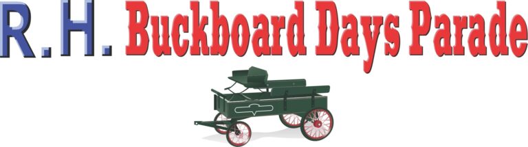 Buckboard Days Parade logo and banner