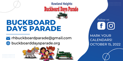 Buckboard Days Parade banner